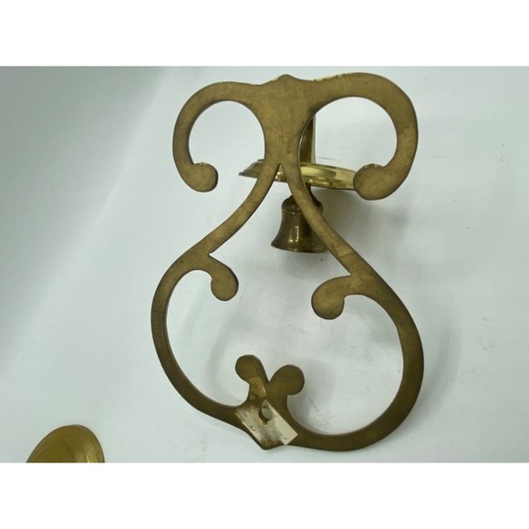 2 vintage Brass candlestick holder Taper and Wall Sconce - Picture 10 of 12